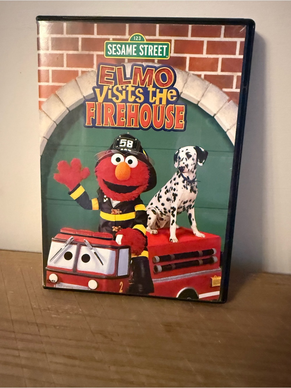 Sesame Street Elmo Visits the Firehouse DVD - Red, Beige, Black